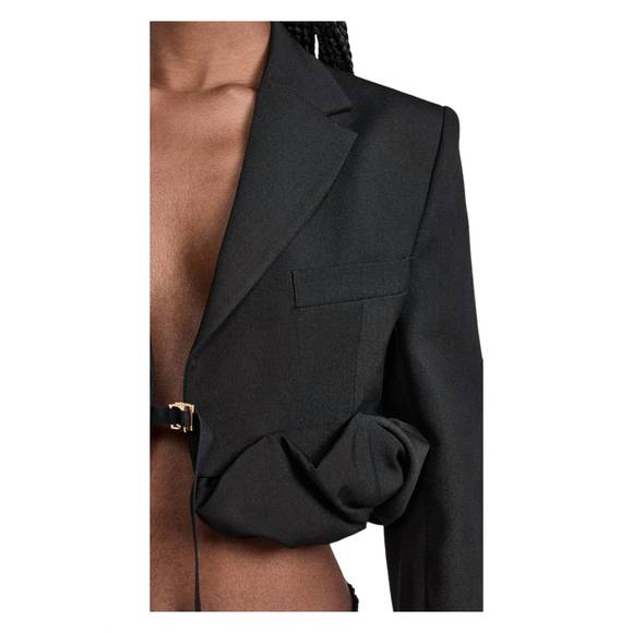 NEW JACQUEMUS la veste croissant jacket in black - Picture 4 of 4